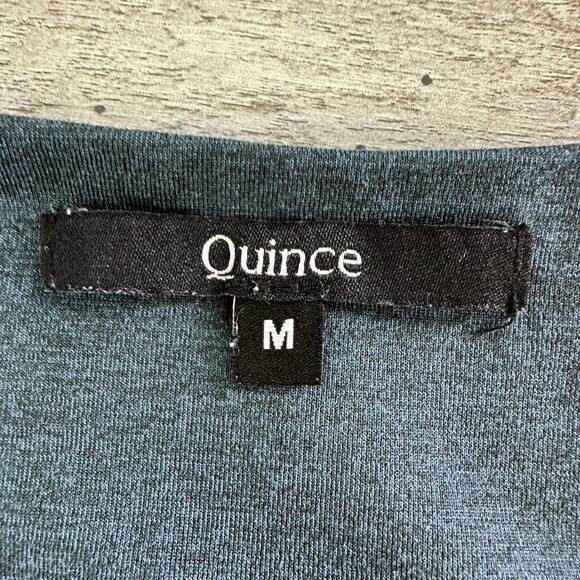 Quince Flowknit Breeze Fit & Flare Dress Navy Med - Picture 9 of 15